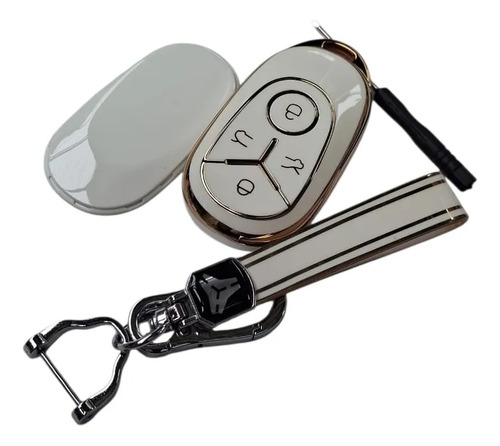 [MLM5705850258] Funda Para Llave Para Geely Ex 2 Blanco