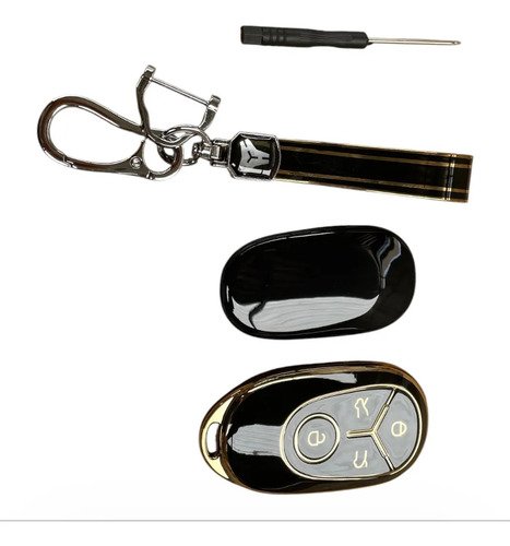 [MLM5705811726] Funda Para Llave Para Geely Ex 2 Negro /dorado