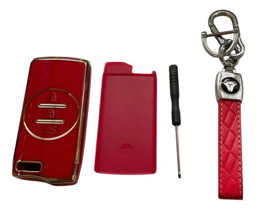 [MLM5845155072] Funda Para Llave Chirey Tiggo 2 / 4 / 7 Pro Rojo