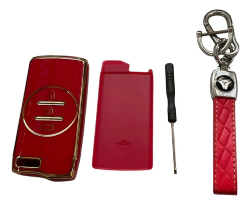 [MLM5845155072] Funda Para Llave Chirey Tiggo 2 / 4 / 7 Pro Rojo
