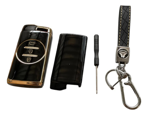 Funda Para Llave Chirey Tiggo 2 / 4 / 7 Pro Negro