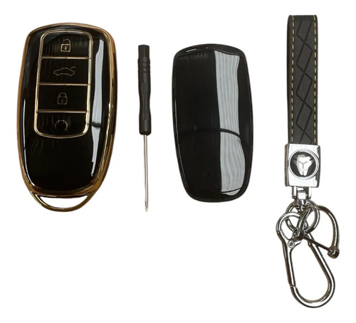 [MLM3213982345] Funda Para Llave Chirey Negra C5/05/gt/tiggo8/jaecoo 7 Y 8