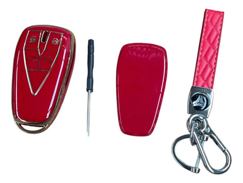 [MLM5855321442] Funda Para Llave Changan Eado Plus/ Idd/cs35/55 Plus Rojo