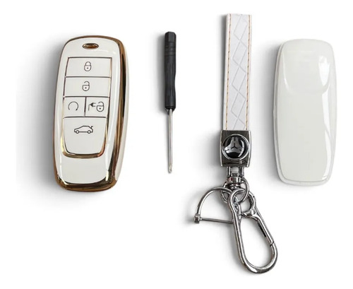 [MLM3221268473] Funda Para Llave Trumpchi Gac Aion Es /aion Y/ Blanca