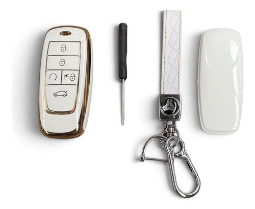 [MLM3221268473] Funda Para Llave Trumpchi Gac Aion Es /aion Y/ Blanca