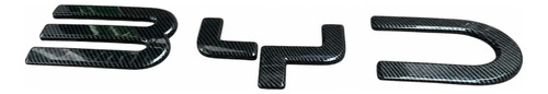 Emblema De Letras Frontal Byd Shark Negro/gris