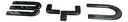 Emblema De Letras Frontal Byd Shark Negro/gris