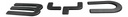 Emblema De Letras Frontal Byd Shark Negro Mate