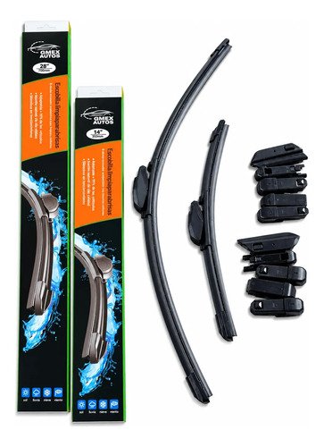 [MLM3631229725] Pluma Limpiaparabrisas  Para Kia Forte Negro 28/14