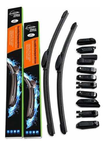 [MLM6394226112] Pluma Limpiaparabrisas  Para Nissan Versa Negro 24/14