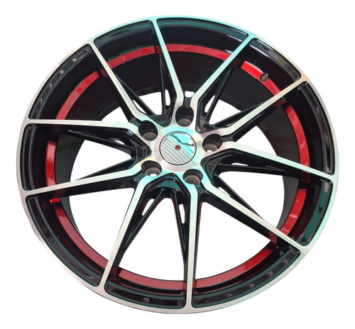 [MLM4640918030] Juego De 4 Rines 18x8.0j 5x114.3 Et38 Cb:73.1 Negro Negro
