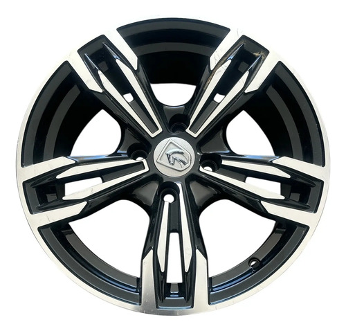 [MLM3808921036] Alloy Wheels  16×6.5 . Pcd 4/108 Black Machine Rims