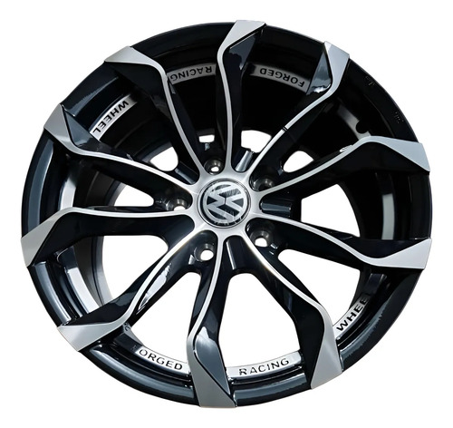 [MLM4964380728] Juego De Rin 18*8.5j 5/112 Aluminium Alloy Black Machine Negro