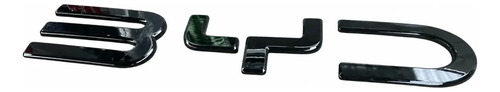 Emblema De Letras Frontal Byd Shark Negro Brilloso